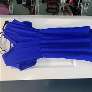 short blue dress